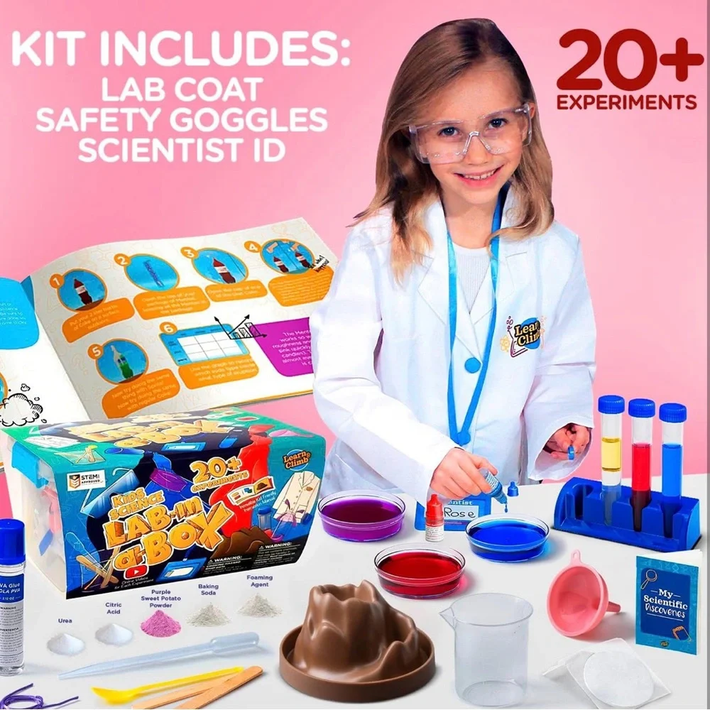 NWT Kids Science Lab Kit‎ with White Lab Coats